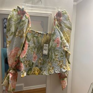 Express floral crop top